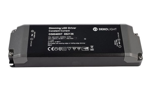 Deko-Light 862136 , Netzgerät (CC, DC) dimmbar, BASIC, DIM, CC, D50040NT/40W, Stromkonst