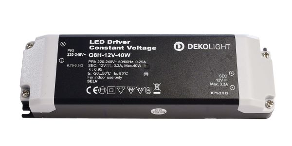 Deko-Light 862162 , Netzgerät (CV, DC), BASIC, CV, Q8H-12-40W, Spannungskonstant, 40.0 W