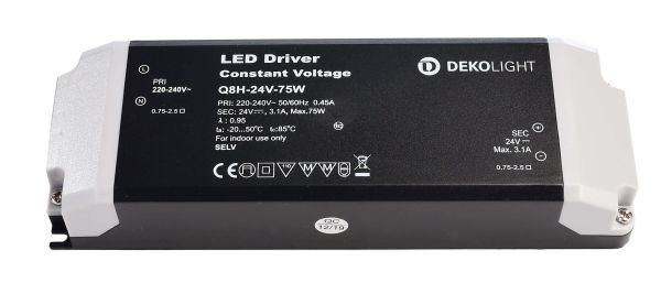 Deko-Light 862164 , Netzgerät (CV, DC), BASIC, CV, Q8H-24-75W, Spannungskonstant, 75.0 W