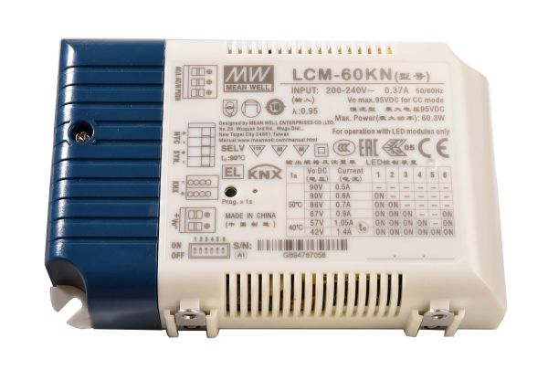 Meanwell 862176 , Netzgerät (CC, DC) dimmbar, DIM, Multi CC, LCM-60KN - KNX, Stromkonsta