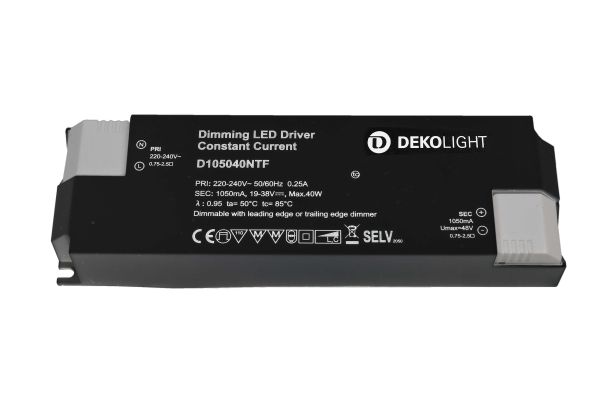 Deko-Light 862209 , Netzgerät (CC, DC) dimmbar, BASIC, DIM, CC, D105040NTF/40W, Stromkon