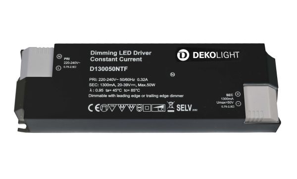Deko-Light 862211 , Netzgerät (CC, DC) dimmbar, BASIC, DIM, CC, D130050NTF/50W, Stromkon