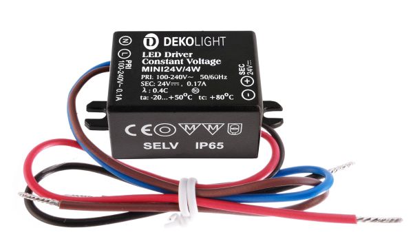 Deko-Light 872128 , Netzgerät (CV, DC), MINI, CV, 24V/4W, Spannungskonstant, 4.0 W, 220-