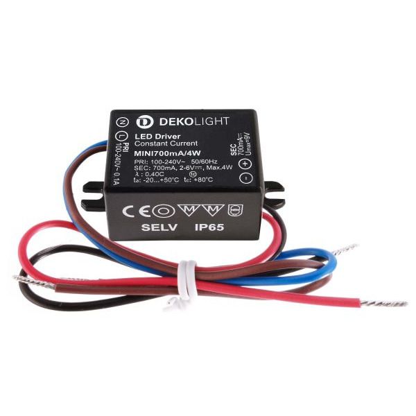 Deko-Light 872131 , Netzgerät (CC, DC), MINI, CC, 700mA/4W, Stromkonstant, 1,7-4,0 W, 22