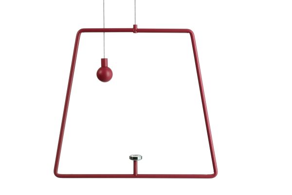 Deko-Light 930628 Mechanisches Systemzubehör, Pendel für Magnetleuchte Miram Rot, Breite: 205 mm,