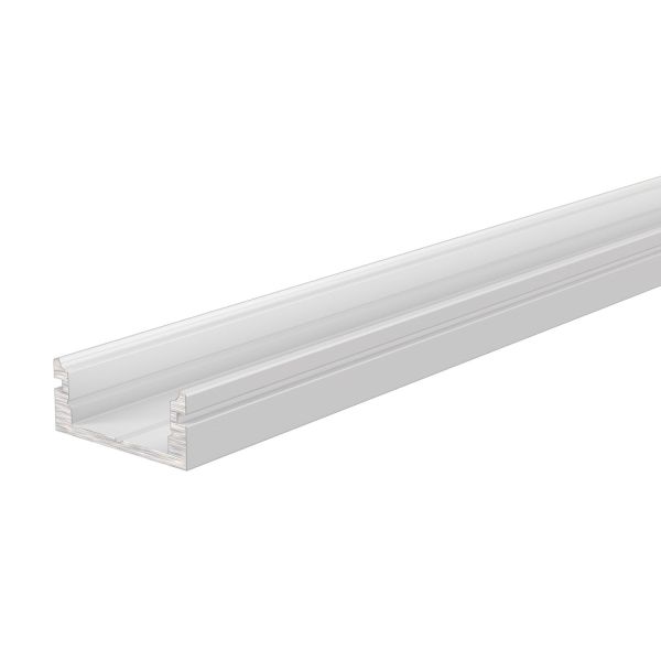 Deko-Light 970025 Profil, U-Profil flach AU-01-10, 2m, Weiß, Aluminium, Matt, Pulverbeschichtet, L