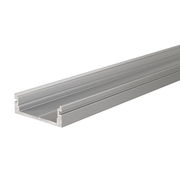 Deko-Light 970061 Profil, U-Profil flach AU-01-15, 2m, Silber, Aluminium, Matt, Eloxiert, Länge: 2