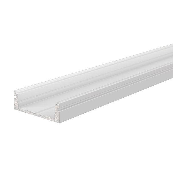 Deko-Light 970065 Profil, U-Profil flach AU-01-15, 2m, Weiß, Aluminium, Matt, Pulverbeschichtet, L