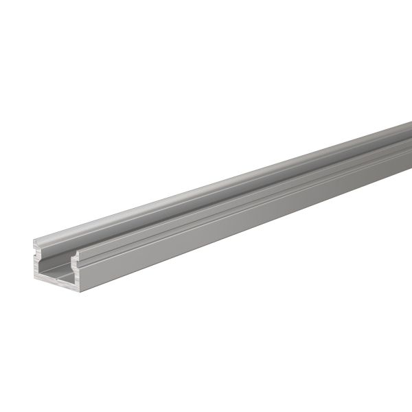 Deko-Light 970081 Profil, U-Profil flach AU-01-05, 2m, Silber, Aluminium, Matt, Eloxiert, Länge: 2