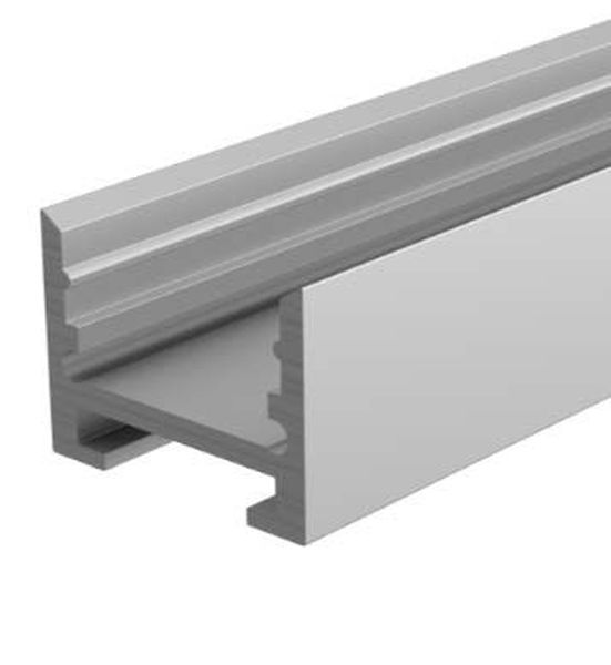 Deko-Light 970284 Profil, Nuten-Profil, U-hoch AU-10-12, 2m, Weiß, Aluminium, Matt, Pulverbeschich