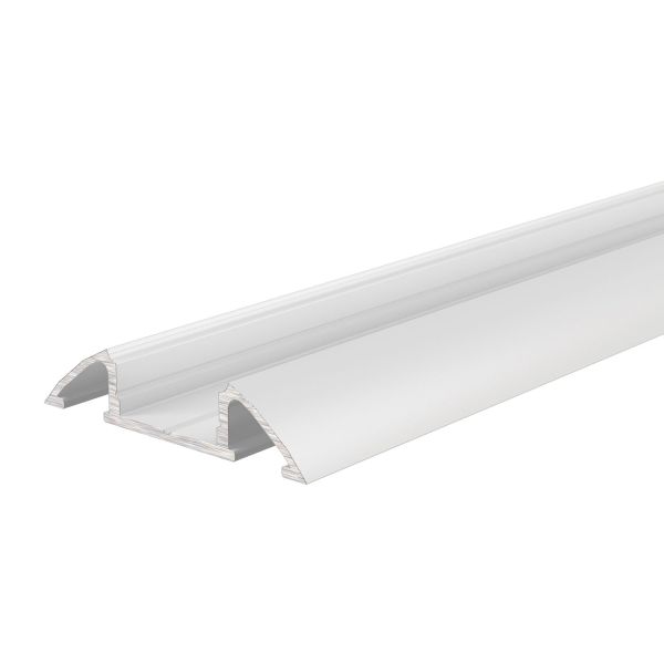 Deko-Light 970305 Profil, Unterbau-Profil flach AM-01-10, 2m, Weiß, Aluminium, Matt, Pulverbeschic