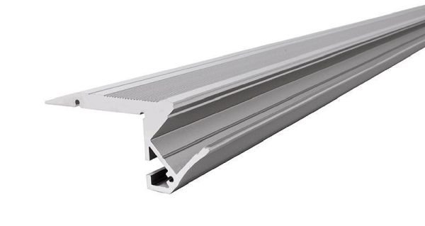 Deko-Light 970503 Profil, Treppenstufen-Profil AL-01-10, 2m, Silber, Aluminium, Matt, Eloxiert, Lä