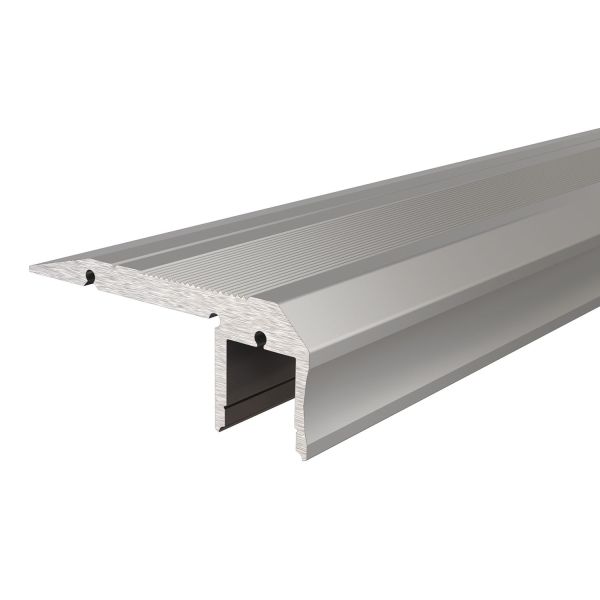 Deko-Light 970520 Profil, Treppenstufen-Profil AL-02-10, 1m, Silber, Aluminium, Matt, Eloxiert, Lä