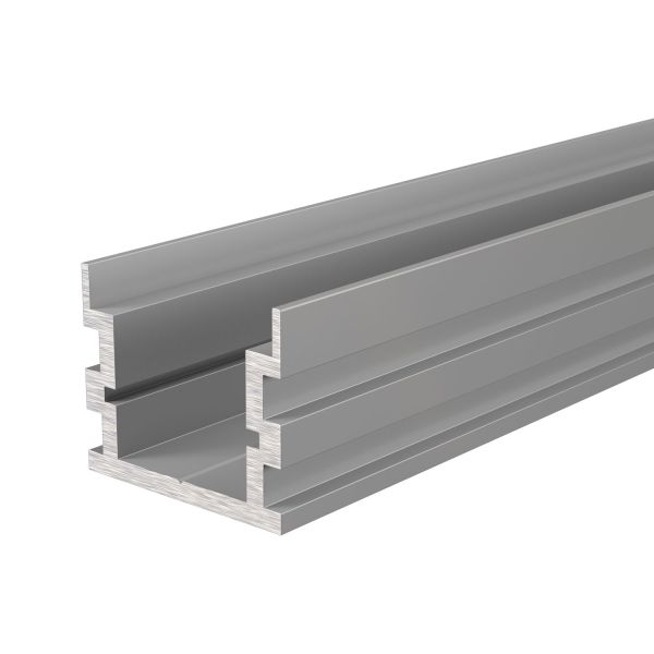 Deko-Light 970741 Profil, IP-Profil, U-hoch AU-05-15, 2m, Silber, Aluminium, Naturbelassen, Länge: