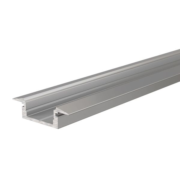 Deko-Light 975021 Profil, T-Profil flach ET-01-10, 2m, Silber, Aluminium, Matt, Eloxiert, Länge: 2
