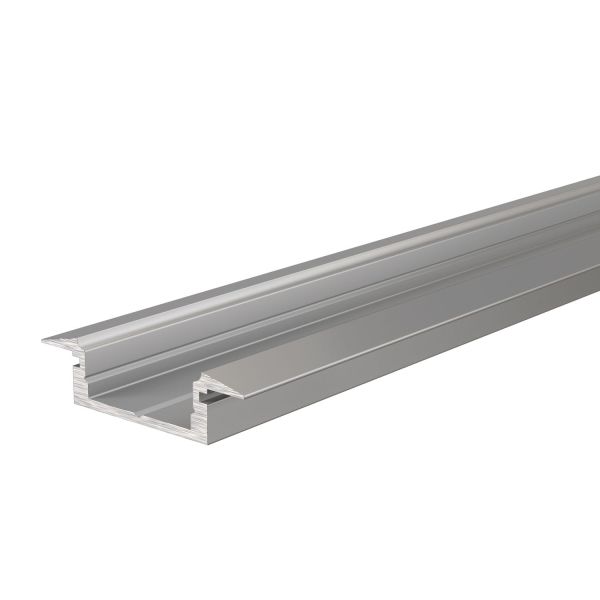 Deko-Light 975041 Profil, T-Profil flach ET-01-12, 2m, Silber, Aluminium, Matt, Eloxiert, Länge: 2
