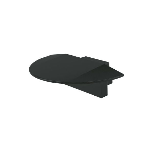 Deko-Light 978082 Profil Endkappe, Endkappe P-ET-01-08 Set 2 Stk, Schwarz, Kunststoff, Länge: 23 m