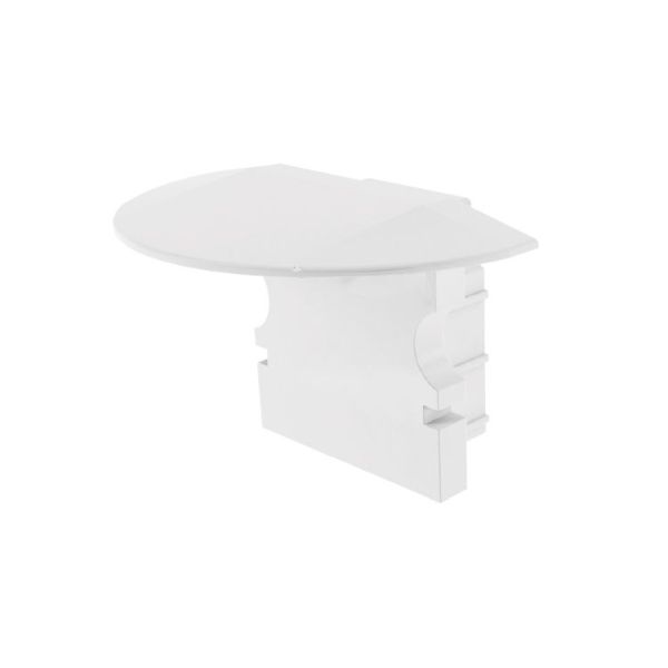 Deko-Light 978120 Profil Endkappe, Endkappe P-ET-02-08 Set 2 Stk, Weiß, Kunststoff, Länge: 23 mm,