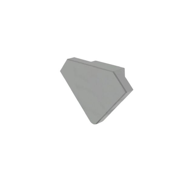 Deko-Light 978221 Profil Endkappe, Endkappe P-EV-01-08 Set 2 Stk, Grau, Kunststoff