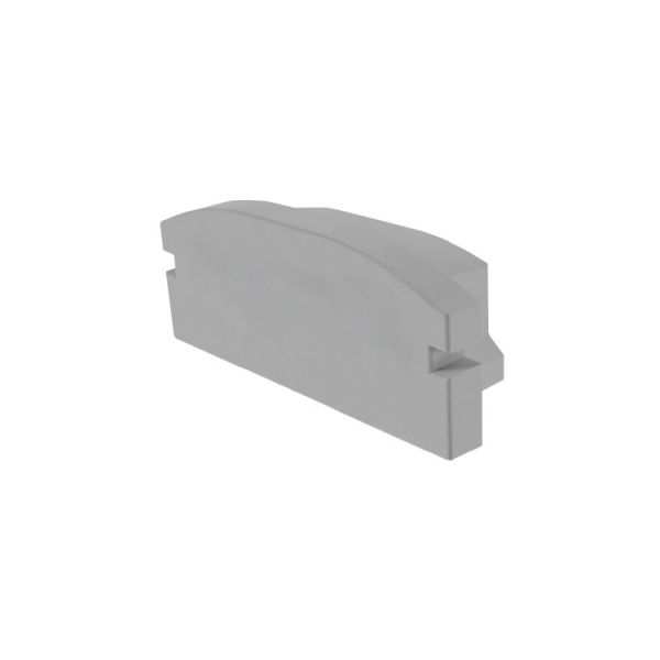 Deko-Light 978531 Profil Endkappe, Endkappe F-AU-01-15 Set 2 Stk, Grau, Kunststoff, Länge: 21 mm,