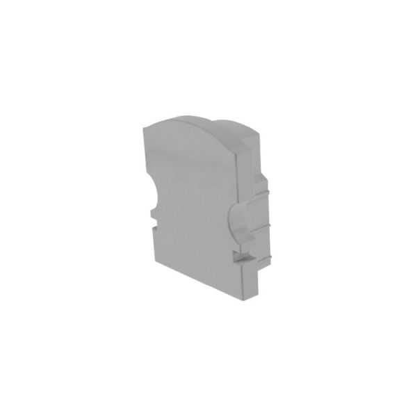Deko-Light 978541 Profil Endkappe, Endkappe F-AU-02-08 Set 2 Stk, Grau, Kunststoff, Länge: 14 mm,