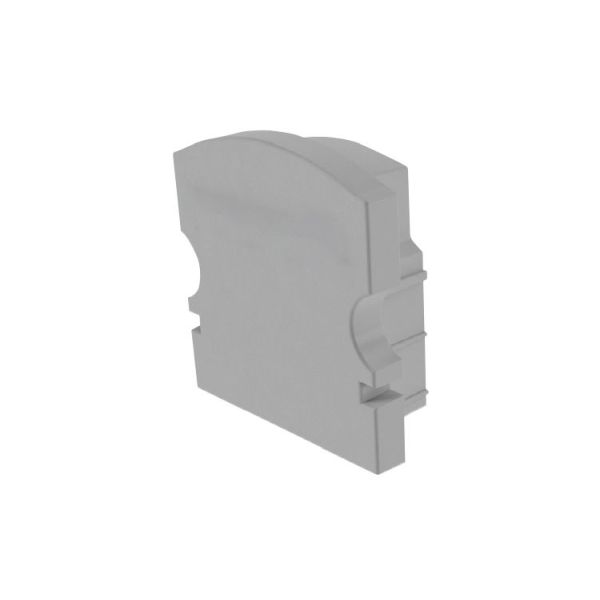Deko-Light 978551 Profil Endkappe, Endkappe F-AU-02-10 Set 2 Stk, Grau, Kunststoff, Länge: 16 mm,