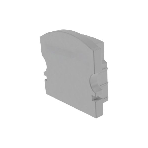 Deko-Light 978561 Profil Endkappe, Endkappe F-AU-02-12 Set 2 Stk, Grau, Kunststoff, Länge: 18 mm,