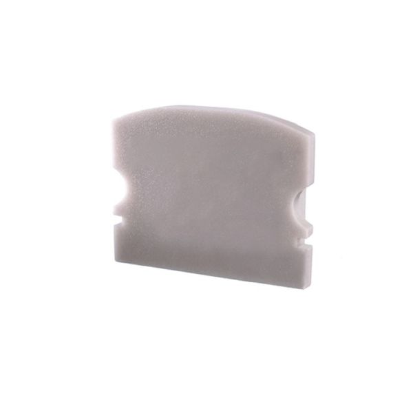 Deko-Light 978571 Profil Endkappe, Endkappe F-AU-02-15 Set 2 Stk, Grau, Kunststoff, Länge: 21 mm,