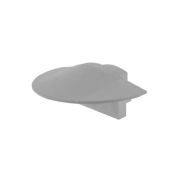 Deko-Light 978581 Profil Endkappe, Endkappe F-ET-01-08 Set 2 Stk, Grau, Kunststoff, Länge: 23 mm,