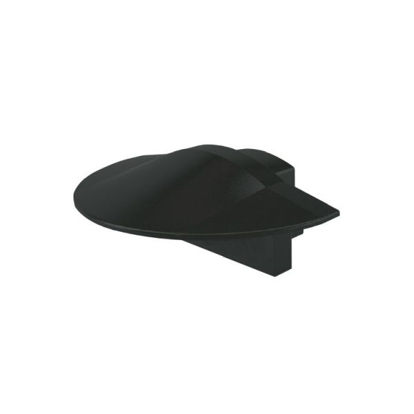 Deko-Light 978582 Profil Endkappe, Endkappe F-ET-01-08 Set 2 Stk, Schwarz, Kunststoff, Länge: 23 m