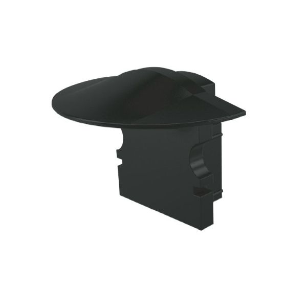 Deko-Light 978622 Profil Endkappe, Endkappe F-ET-02-08 Set 2 Stk, Schwarz, Kunststoff, Länge: 23 m