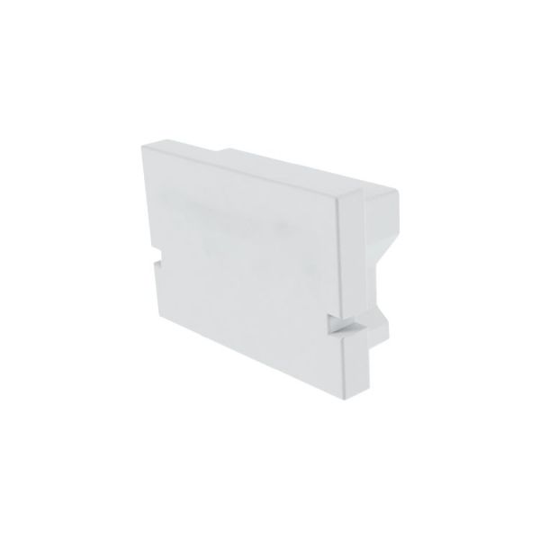 Deko-Light 979010 Profil Endkappe, Endkappe H-AU-01-12 Set 2 Stk, Weiß, Kunststoff, Länge: 18 mm,