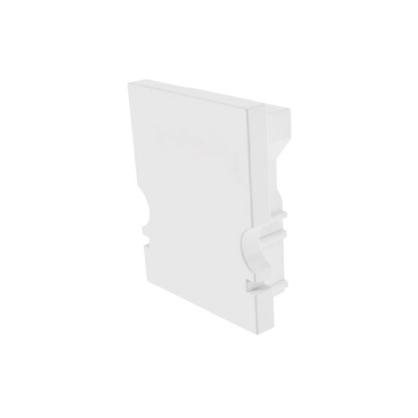 Deko-Light 979020 Profil Endkappe, Endkappe H-AU-02-10 Set 2 Stk, Weiß, Kunststoff, Länge: 16 mm,