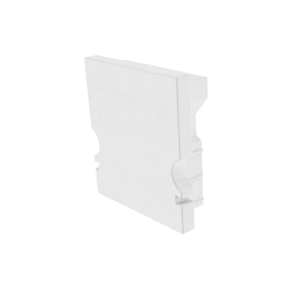 Deko-Light 979030 Profil Endkappe, Endkappe H-AU-02-12 Set 2 Stk, Weiß, Kunststoff, Länge: 18 mm,