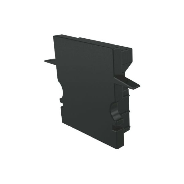 Deko-Light 979072 Profil Endkappe, Endkappe H-ET-02-12 Set 2 Stk, Schwarz, Kunststoff, Länge: 27 m