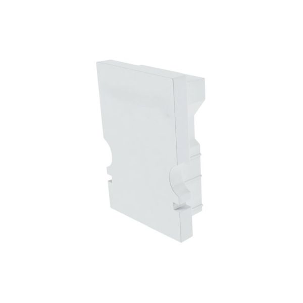 Deko-Light 979100 Profil Endkappe, Endkappe H-AU-02-08 Set 2 Stk, Weiß, Kunststoff, Länge: 14 mm,