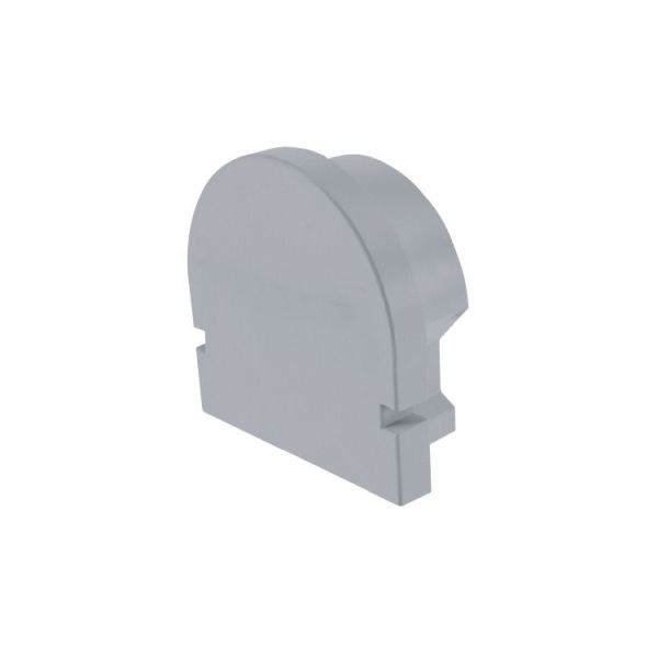 Deko-Light 979501 Profil Endkappe, Endkappe R-AU-01-10 Set 2 Stk, Grau, Kunststoff, Länge: 16 mm,