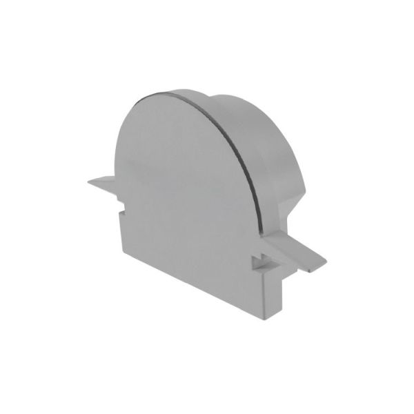 Deko-Light 979551 Profil Endkappe, Endkappe R-ET-01-12 Set 2 Stk, Grau, Kunststoff, Länge: 27 mm,