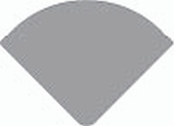 Deko-Light 979760 Profil Endkappe, Endkappe R-AV-05-12 Set 2 Stk, Silber, Aluminium