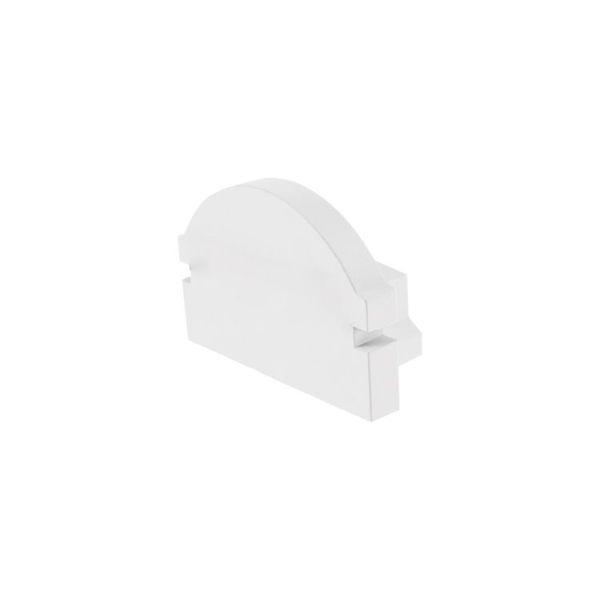 Deko-Light 980000 Profil Endkappe, Endkappe L-AU-01-10 Set 2 Stk, Weiß, Kunststoff, Länge: 16 mm,