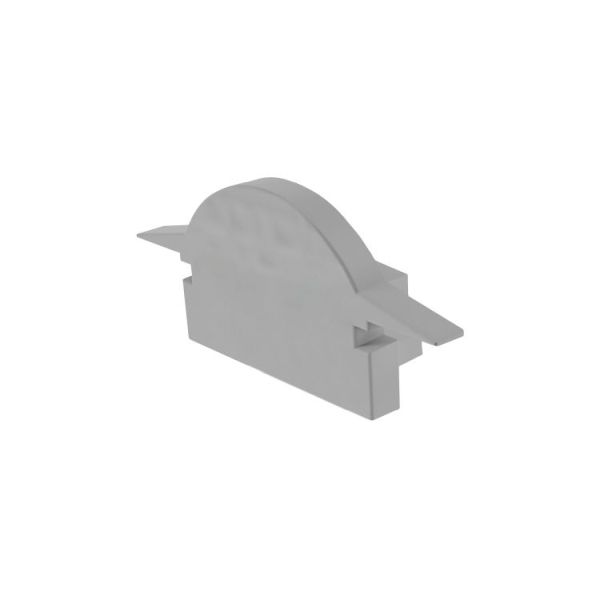 Deko-Light 980041 Profil Endkappe, Endkappe L-ET-01-10 Set 2 Stk, Grau, Kunststoff, Länge: 25 mm,