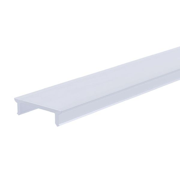 Deko-Light 983025 Profil Abdeckung, Abdeckung P-01-12, 2m, milchig, PMMA, Satiniert 40% Transmissi