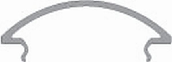 Deko-Light 984590 Profil Abdeckung, Abdeckung R-05-25, 2m, milchig, Polycarbonat, Satiniert 40% Tr