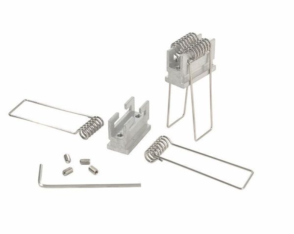Deko-Light 987040 Profil Zubehör, Nutenstein mit Spannfedern Set 2 Stk, Aluminium, Länge: 25 mm, H