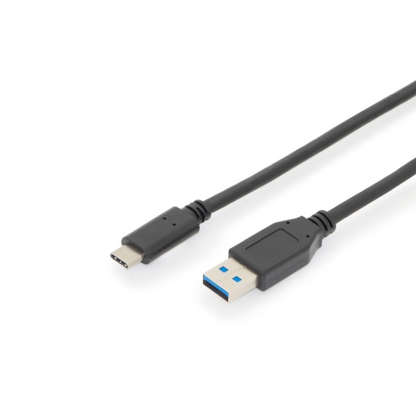 Digitus AK-300146-010-S USB Type-C Anschlusskabel Gen2 Type-C auf A 1 Meter