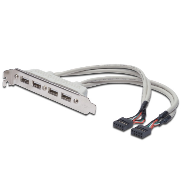 Digitus AK-300304-002-E USB-Slotblechkabel 0,25 Meter