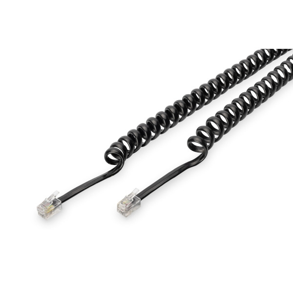 Digitus AK-460101-020-S UAE Modular Spiral-Anschlusskabel 2 Meter