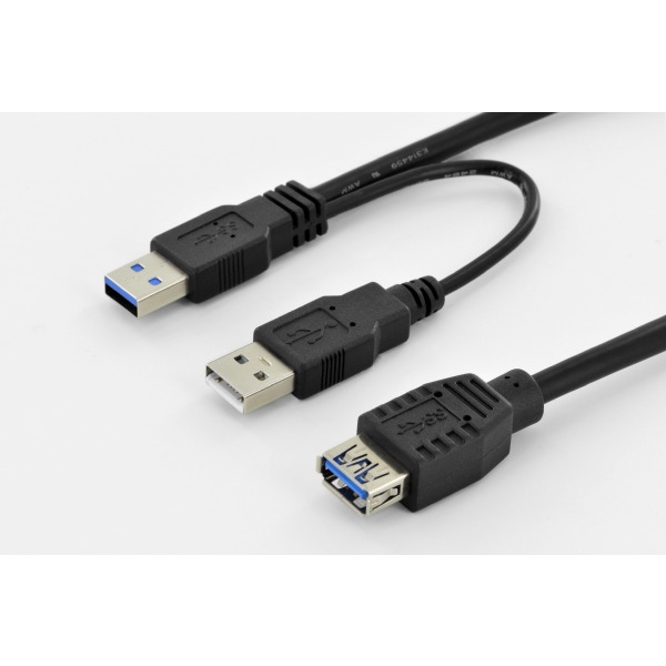 Digitus DB-300140-003-S USB 3.0 Y-Adapterkabel 0,3 Meter
