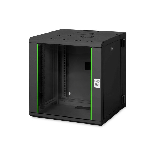 Digitus DN-19 12-U-3-SW Wandgehäuse Unique Serie zweiteilig schwenkbar
