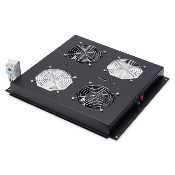 Digitus DN-19 FAN-2-B-N Dachlüftereinheit für Unique & Varioflex-N Netzwerkschränke & Dynamic Basic Netzwerk- und Serverschränke